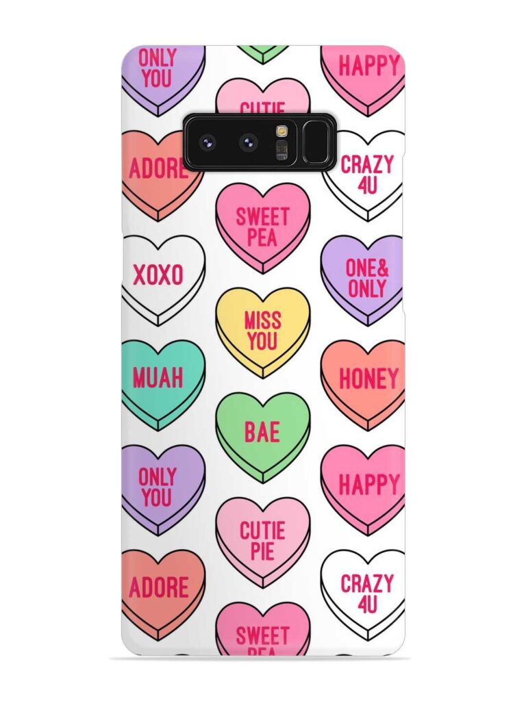 Colorful Heart Candy Snap Case for Samsung Galaxy Note 8 Zapvi