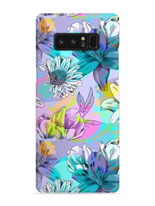 Vector Seamless Abstract Snap Case for Samsung Galaxy Note 8 Zapvi