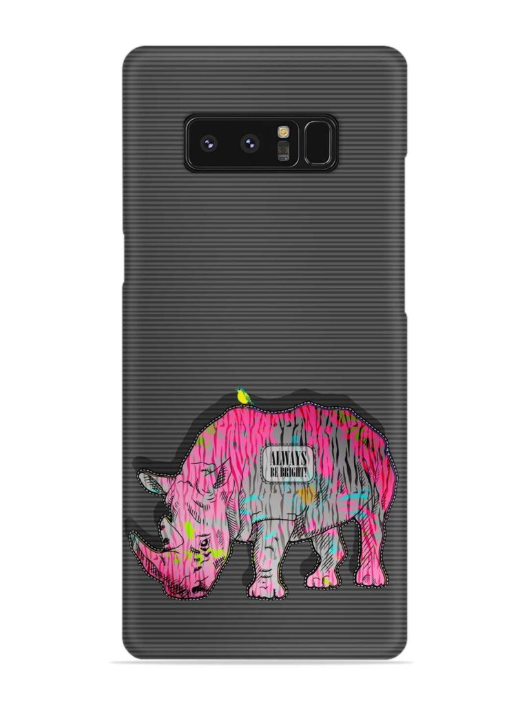 Vector Psychedelic Rhinoceros Snap Case for Samsung Galaxy Note 8 Zapvi