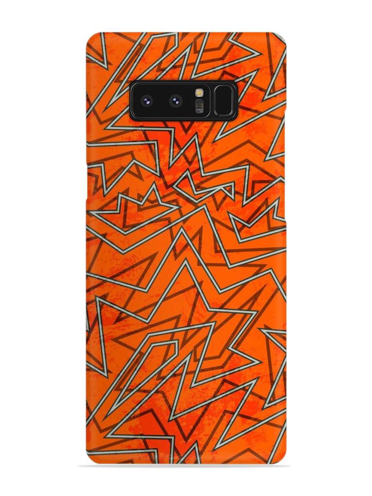 Abstract Orange Retro Snap Case for Samsung Galaxy Note 8 Zapvi