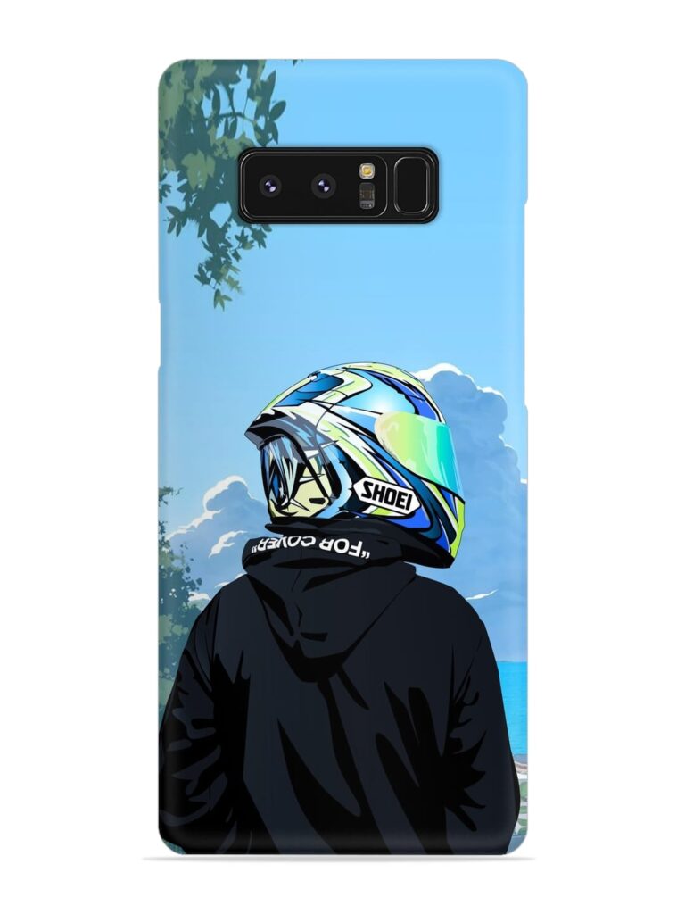 Rider With Helmet Snap Case for Samsung Galaxy Note 8 Zapvi
