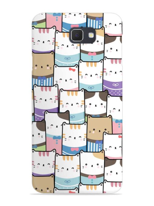 Cute Adorable Cat Snap Case for Samsung Galaxy On7 (2016) Zapvi