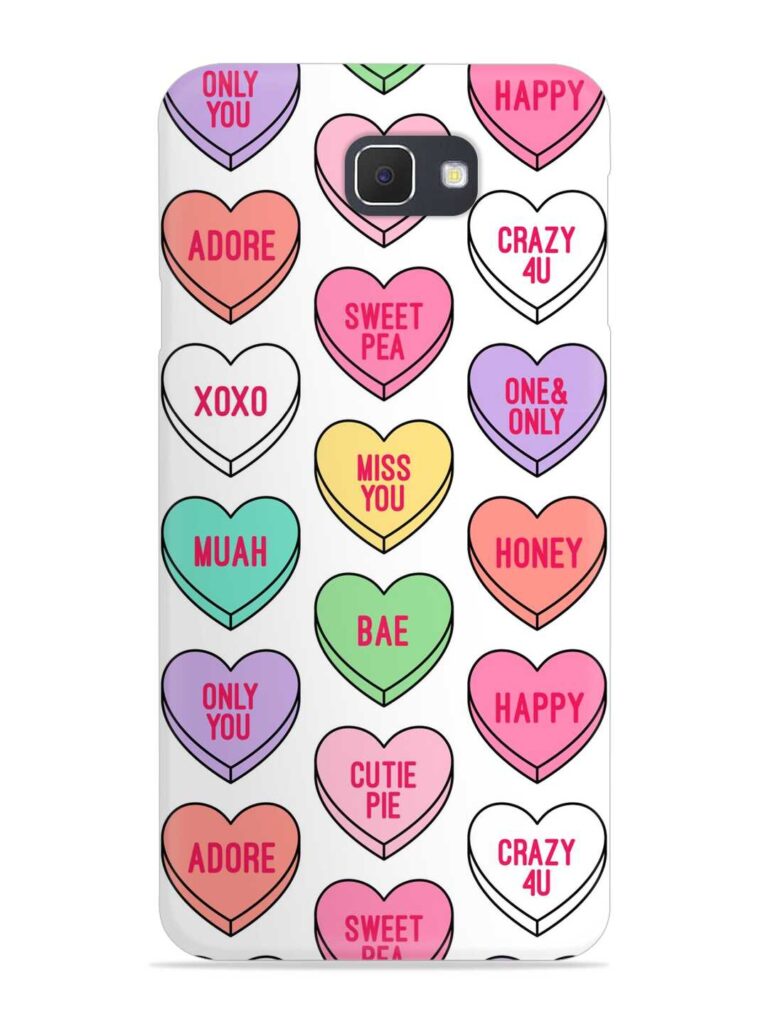 Colorful Heart Candy Snap Case for Samsung Galaxy On7 (2016) Zapvi