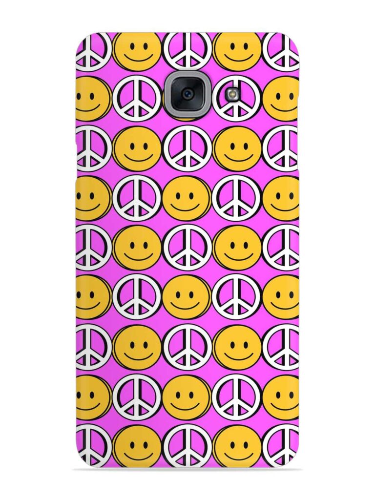 Smiley Face Peace Snap Case for Samsung Galaxy On Max Zapvi