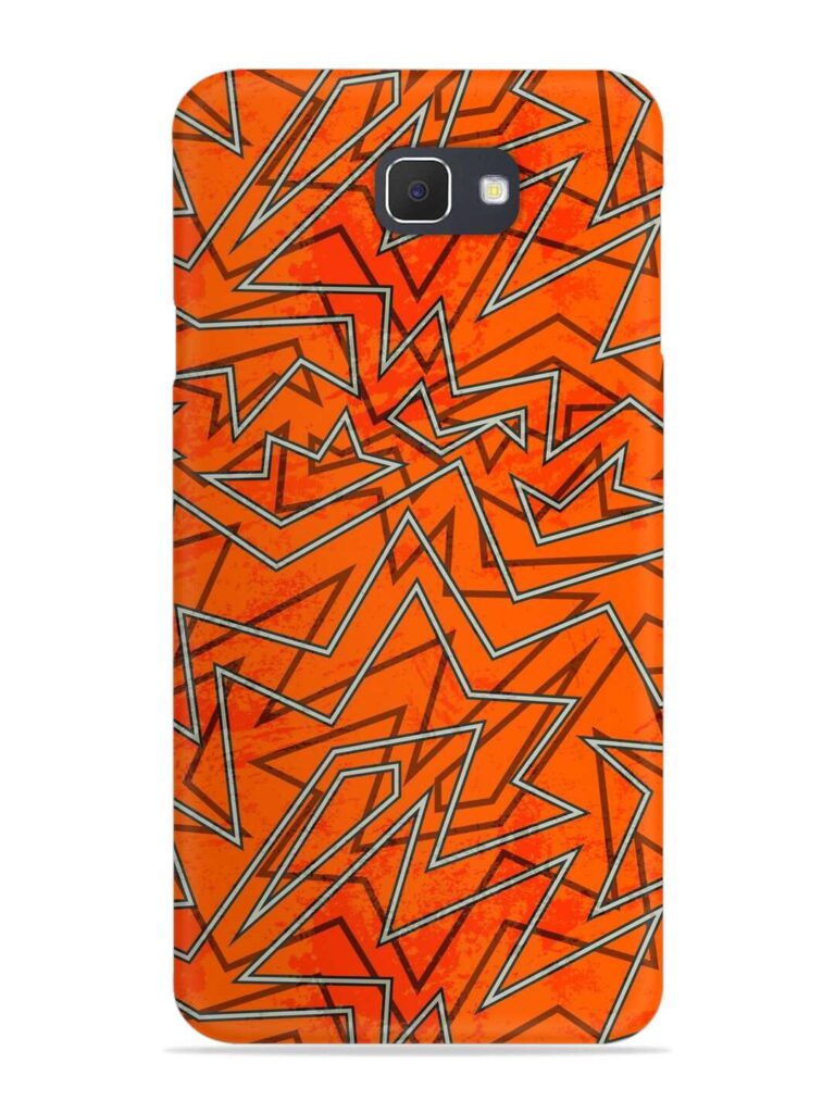 Abstract Orange Retro Snap Case for Samsung Galaxy On Nxt Zapvi