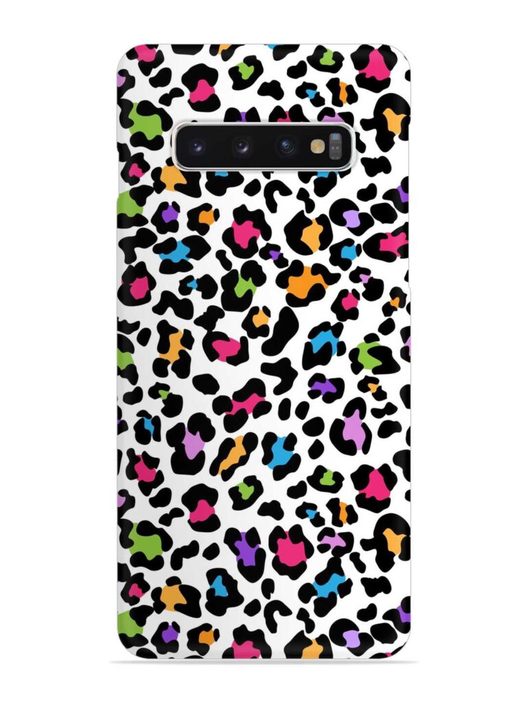 Seamless Leopard Pattern Snap Case for Samsung Galaxy S10 Zapvi