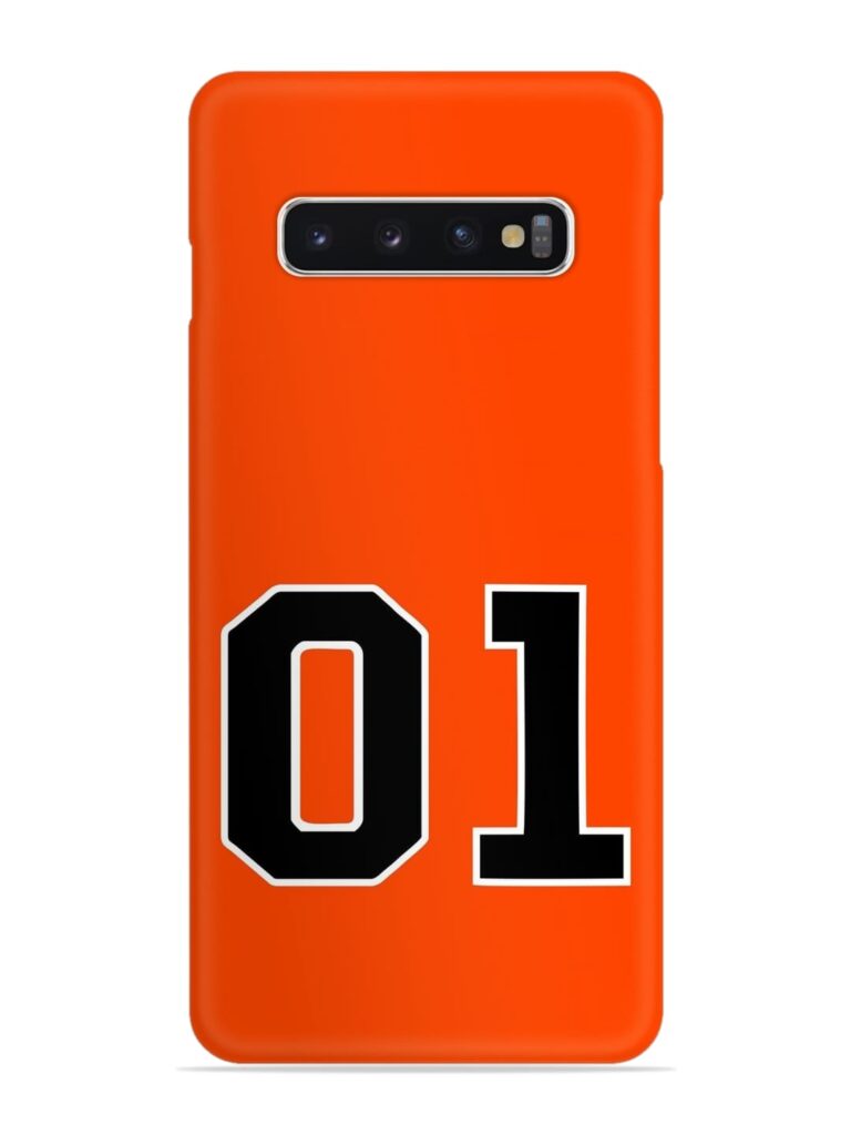 01 Number Snap Case for Samsung Galaxy S10 Zapvi