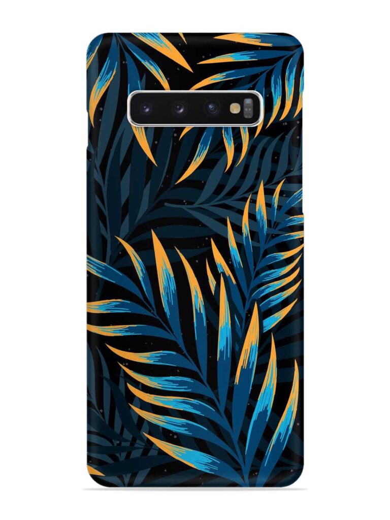 Abstract Leaf Art Snap Case for Samsung Galaxy S10 Plus Zapvi