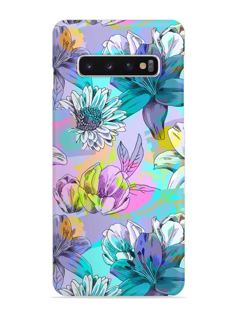 Vector Seamless Abstract Snap Case for Samsung Galaxy S10 Plus Zapvi