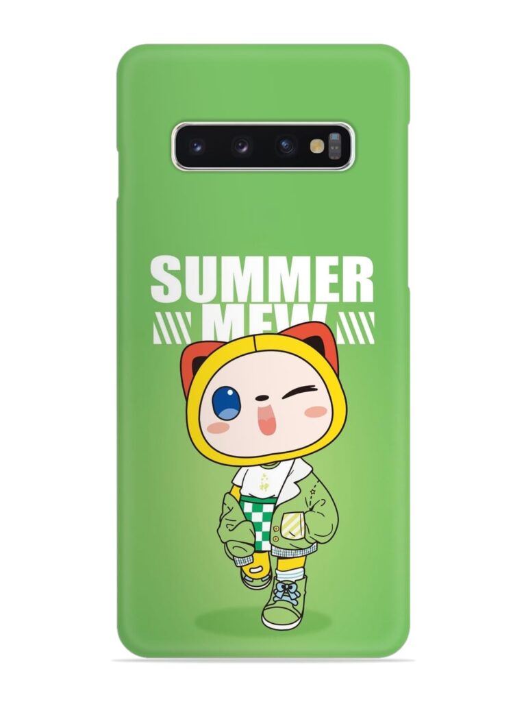 Summer Mew Snap Case for Samsung Galaxy S10 Plus Zapvi