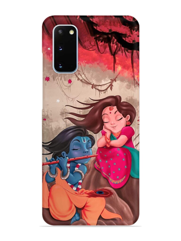 Radhe Krishna Water Art Snap Case for Samsung Galaxy S20 Zapvi