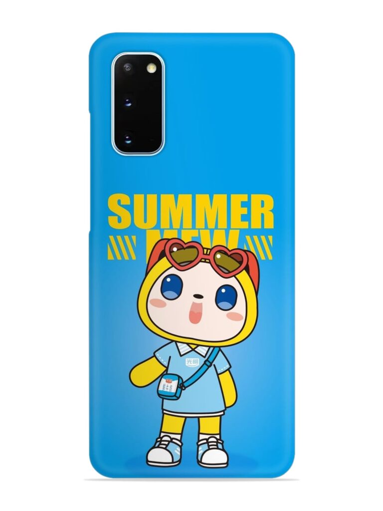 Summer Mew Cartoon Snap Case for Samsung Galaxy S20 Zapvi