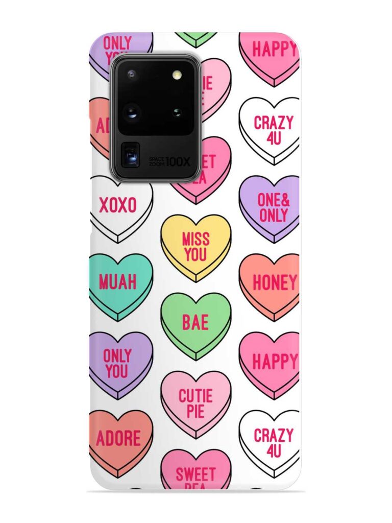 Colorful Heart Candy Snap Case for Samsung Galaxy S20 Ultra Zapvi