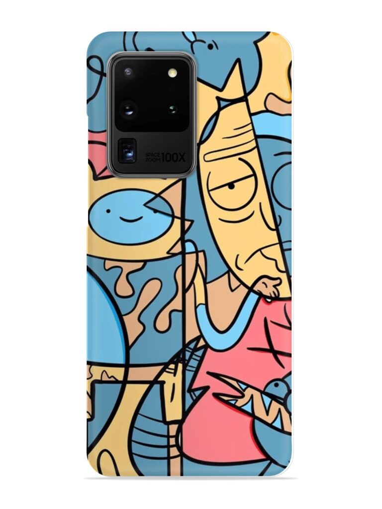 Silly Face Doodle Snap Case for Samsung Galaxy S20 Ultra Zapvi