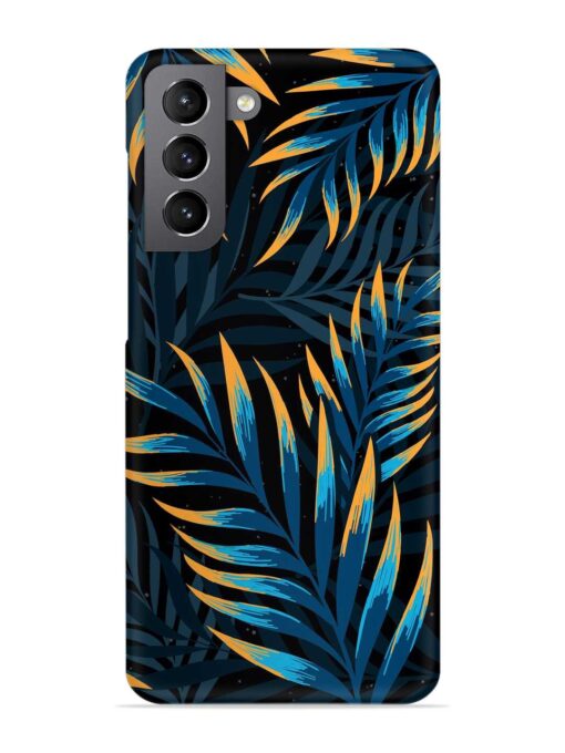 Abstract Leaf Art Snap Case for Samsung Galaxy S21 Plus Zapvi