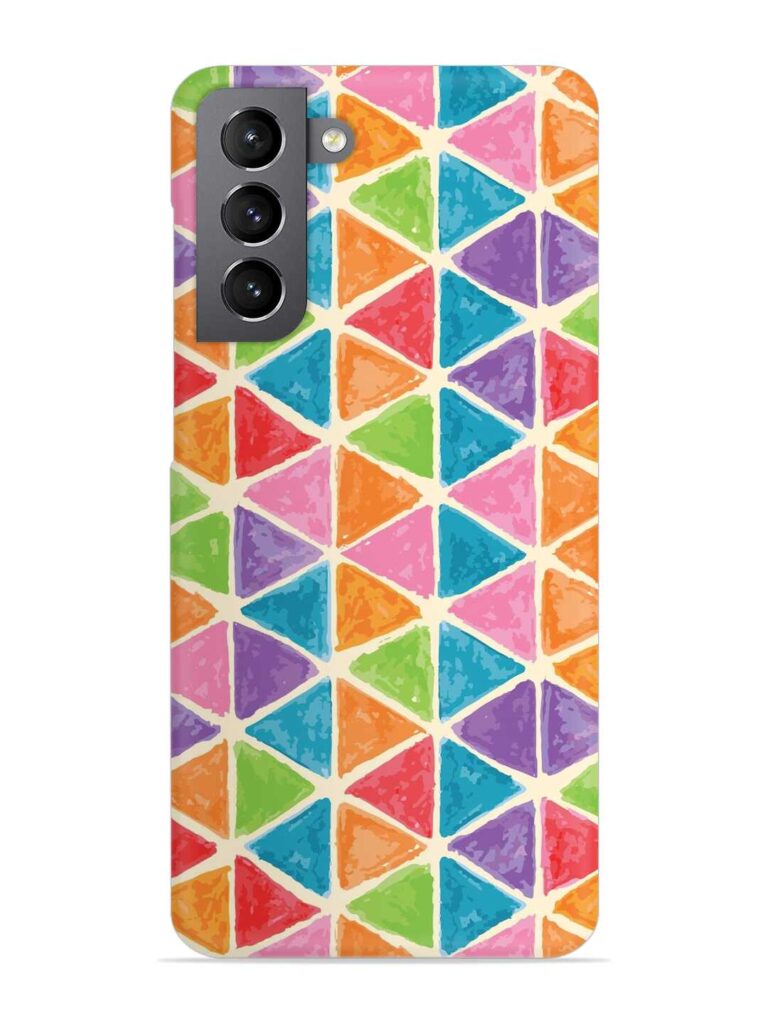 Seamless Colorful Isometric Snap Case for Samsung Galaxy S21 Plus Zapvi