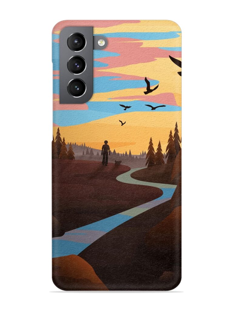 Natural Landscape Art Snap Case for Samsung Galaxy S22 (5G) Zapvi