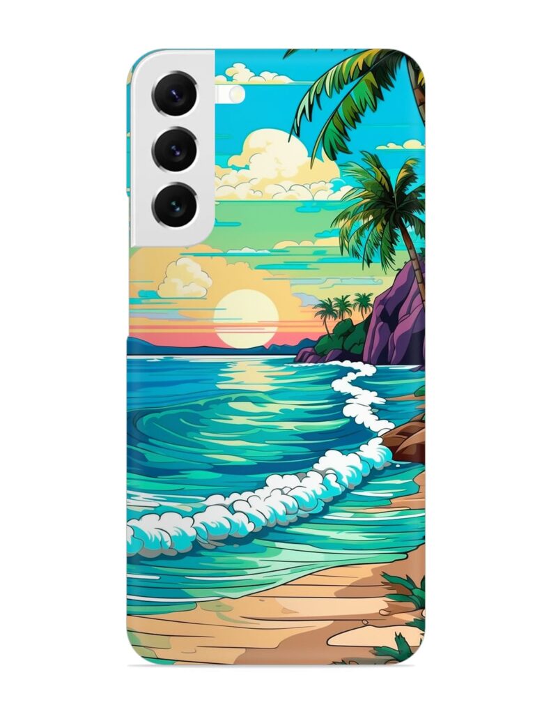 Beatiful Beach View Snap Case for Samsung Galaxy S22 Plus Zapvi