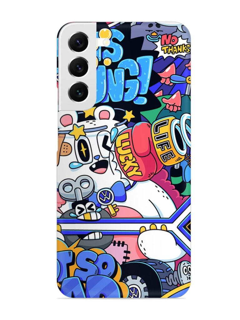 Universal Doodle Snap Case for Samsung Galaxy S22 Plus Zapvi