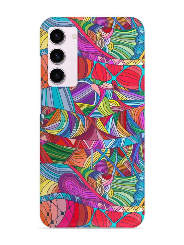 Seamless Patterns Hand Drawn Snap Case for Samsung Galaxy S23 (5G) Zapvi