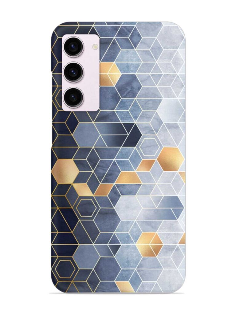 Geometric Abstraction Hexagons Snap Case for Samsung Galaxy S23 (5G) Zapvi