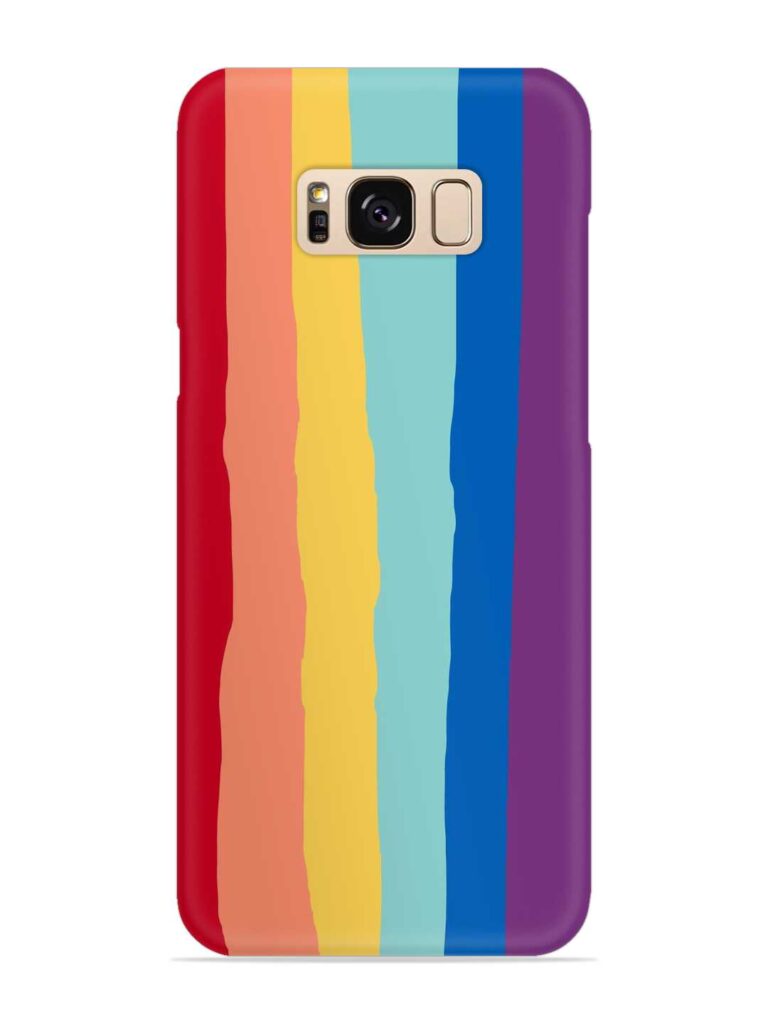 Rainbow Genuine Liquid Snap Case for Samsung Galaxy S8 Plus Zapvi