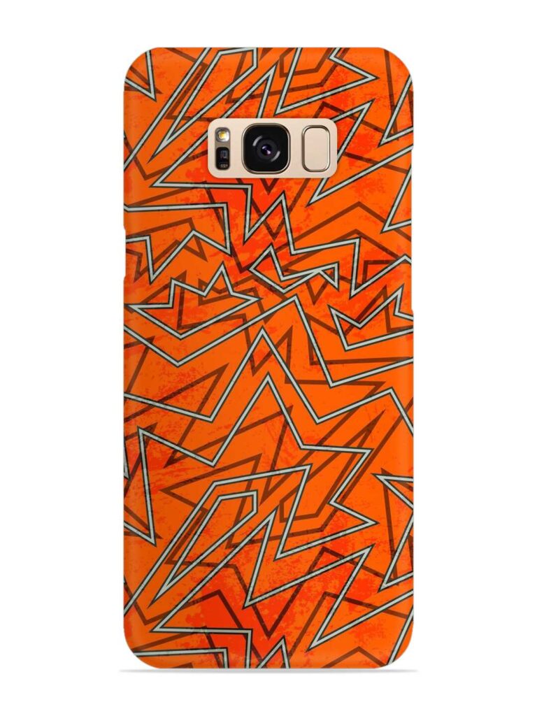 Abstract Orange Retro Snap Case for Samsung Galaxy S8 Plus Zapvi