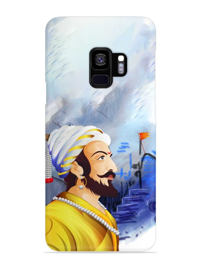 Shivaji Maharaj Color Paint Art Snap Case for Samsung Galaxy S9 Zapvi