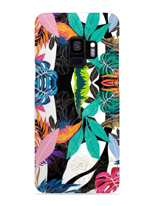 Floral Pattern Bright Snap Case for Samsung Galaxy S9 Zapvi