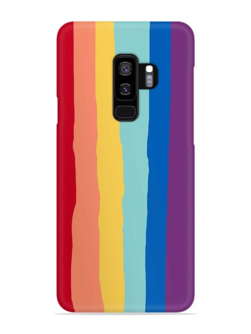 Rainbow Genuine Liquid Snap Case for Samsung Galaxy S9 Plus Zapvi