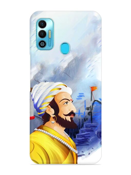 Shivaji Maharaj Color Paint Art Snap Case for Tecno Spark 7T Zapvi