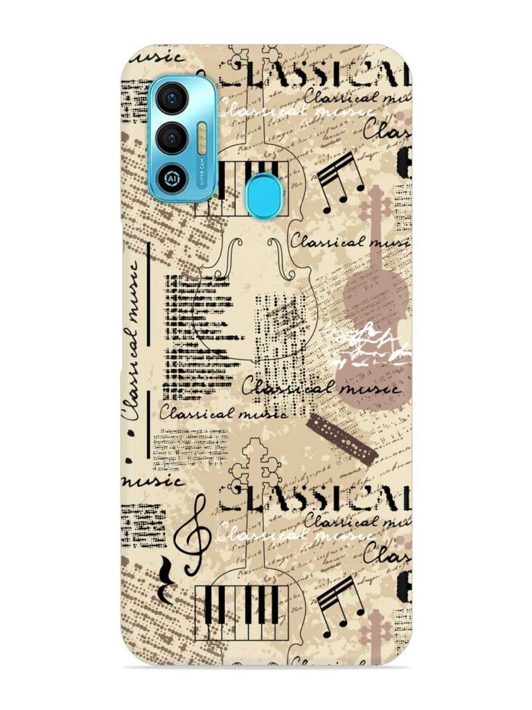 Classical Music Lpattern Snap Case for Tecno Spark 7T Zapvi