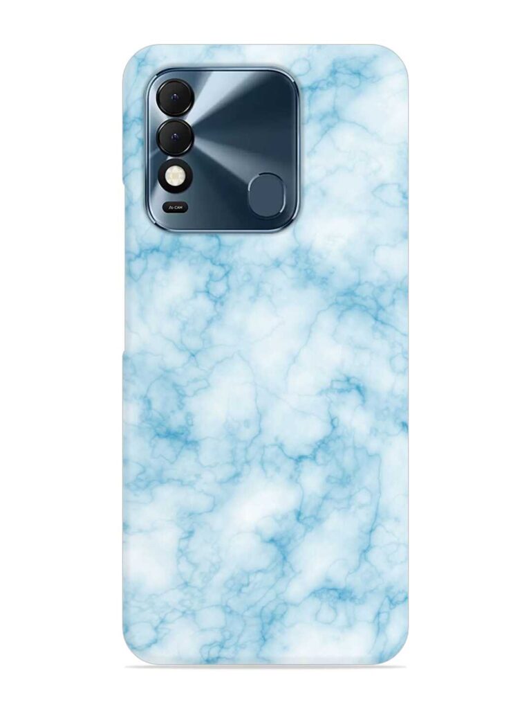 Blue White Natural Marble Snap Case for Tecno Spark 8T Zapvi