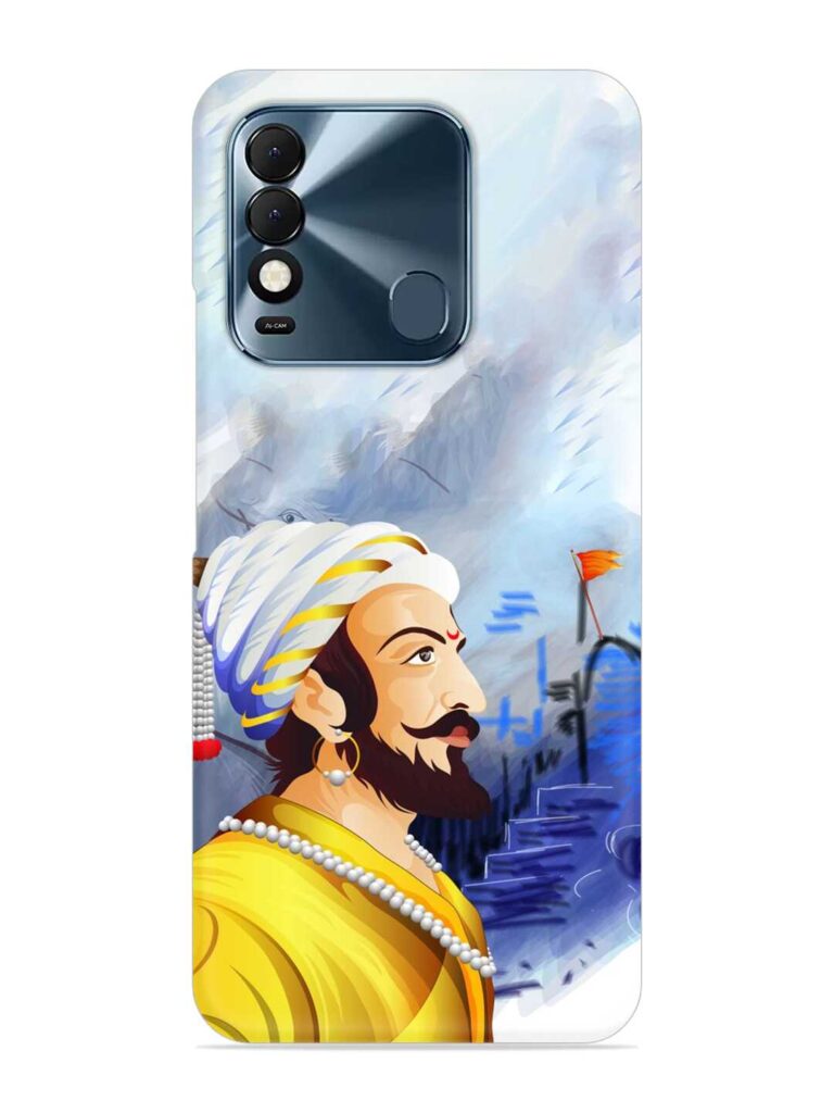 Shivaji Maharaj Color Paint Art Snap Case for Tecno Spark 8T Zapvi