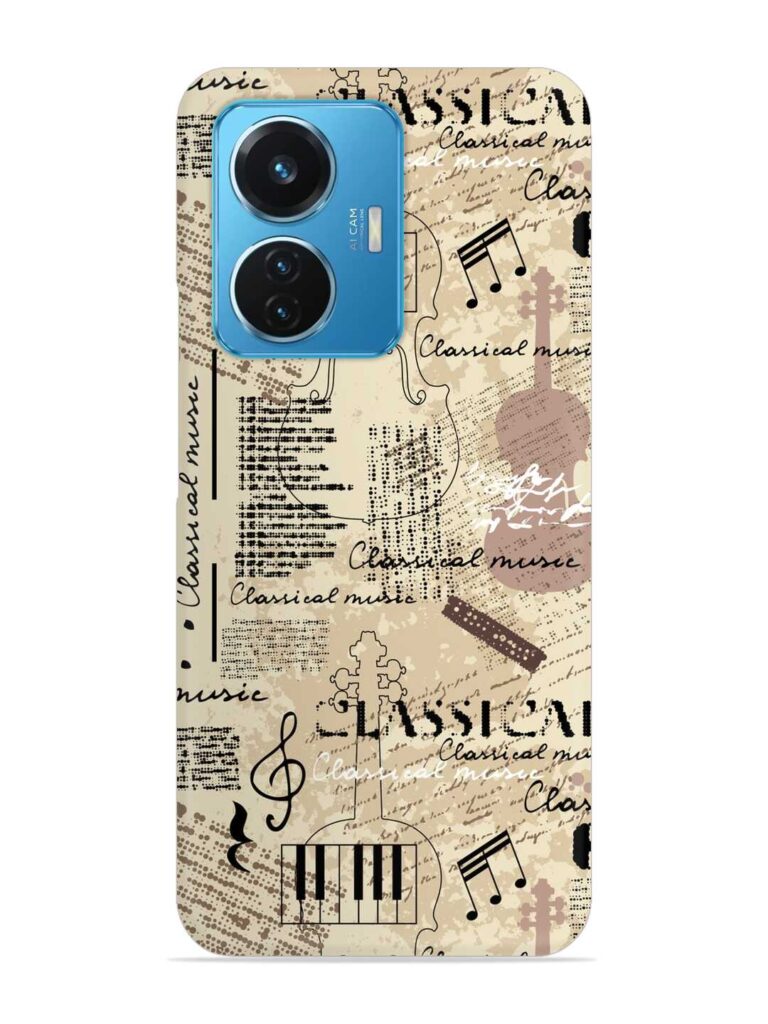Classical Music Lpattern Snap Case for Vivo T1 (44W) Zapvi