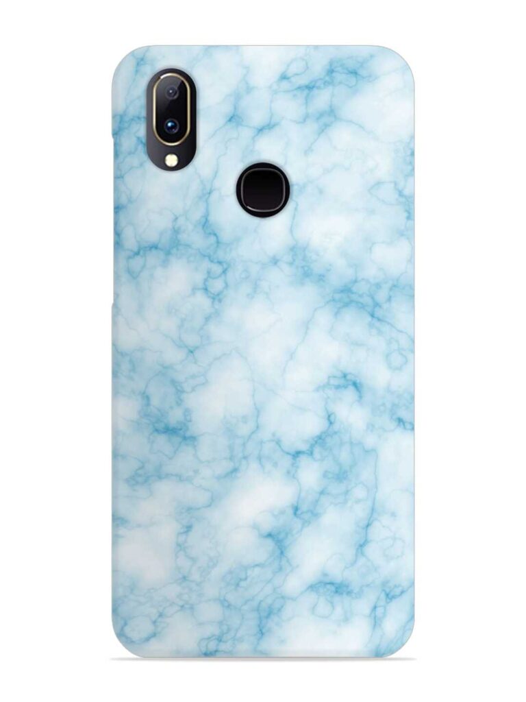 Blue White Natural Marble Snap Case for Vivo V11 Zapvi