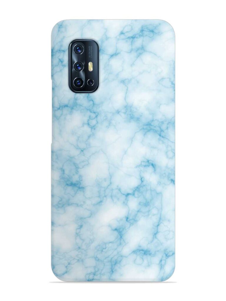 Blue White Natural Marble Snap Case for Vivo V17 Zapvi