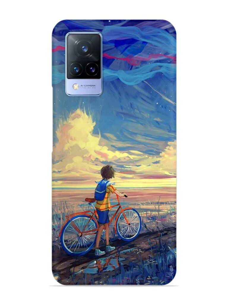 Bicycle Art Snap Case for Vivo V21 (5G) Zapvi