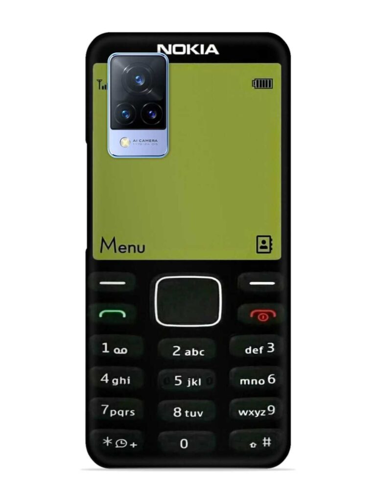Nokia 3300 Background Snap Case for Vivo V21 (5G) Zapvi