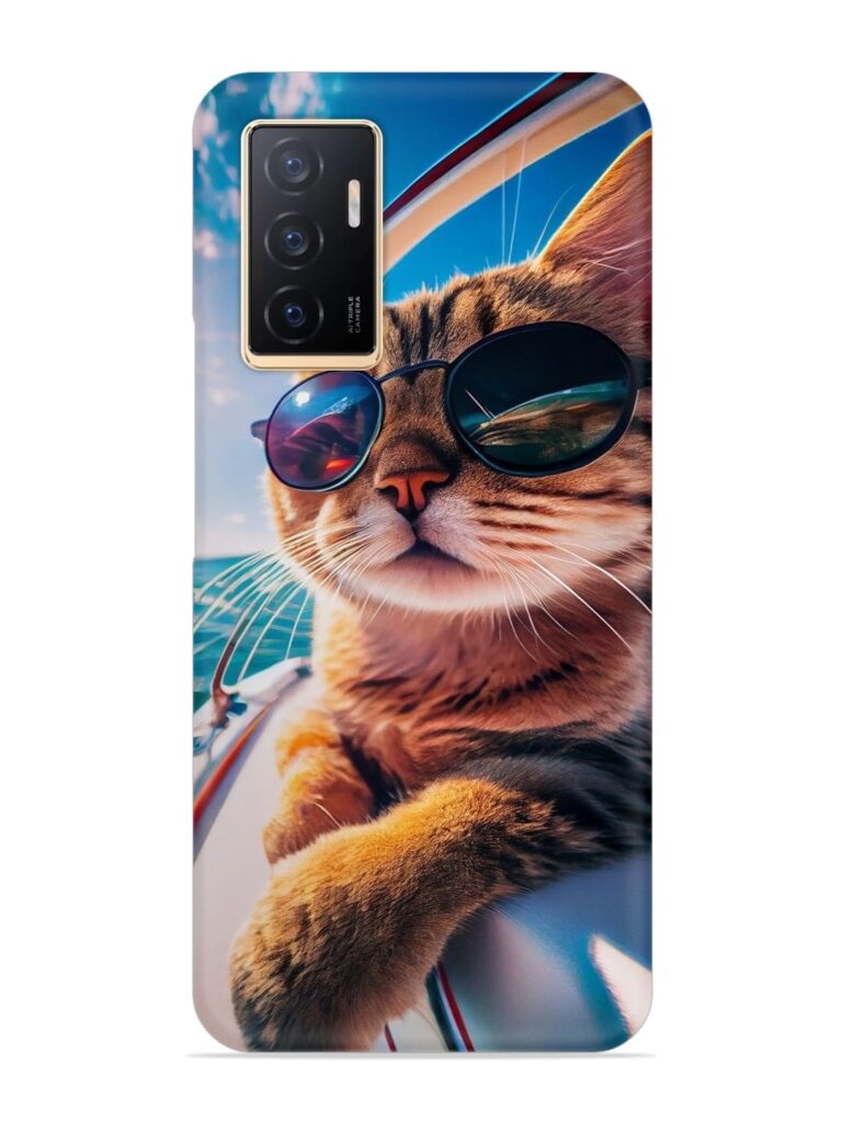 Cat In Style Snap Case for Vivo V23E (5G) Zapvi