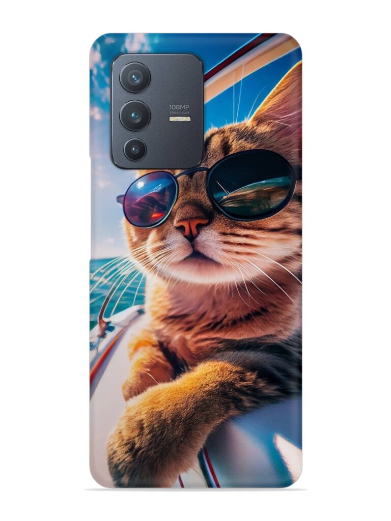 Cat In Style Snap Case for Vivo V23 Pro (5G) Zapvi