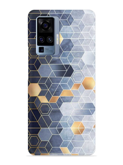 Geometric Abstraction Hexagons Snap Case for Vivo X50 Pro Zapvi
