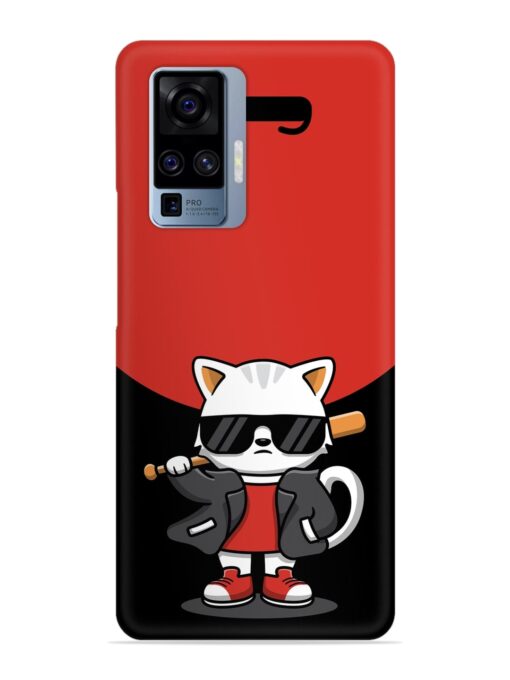 Cool Little Bear Cartoon Snap Case for Vivo X50 Pro Zapvi