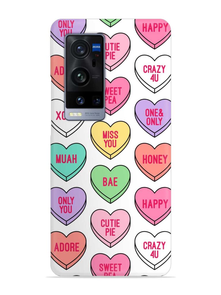 Colorful Heart Candy Snap Case for Vivo X60 Pro Plus Zapvi