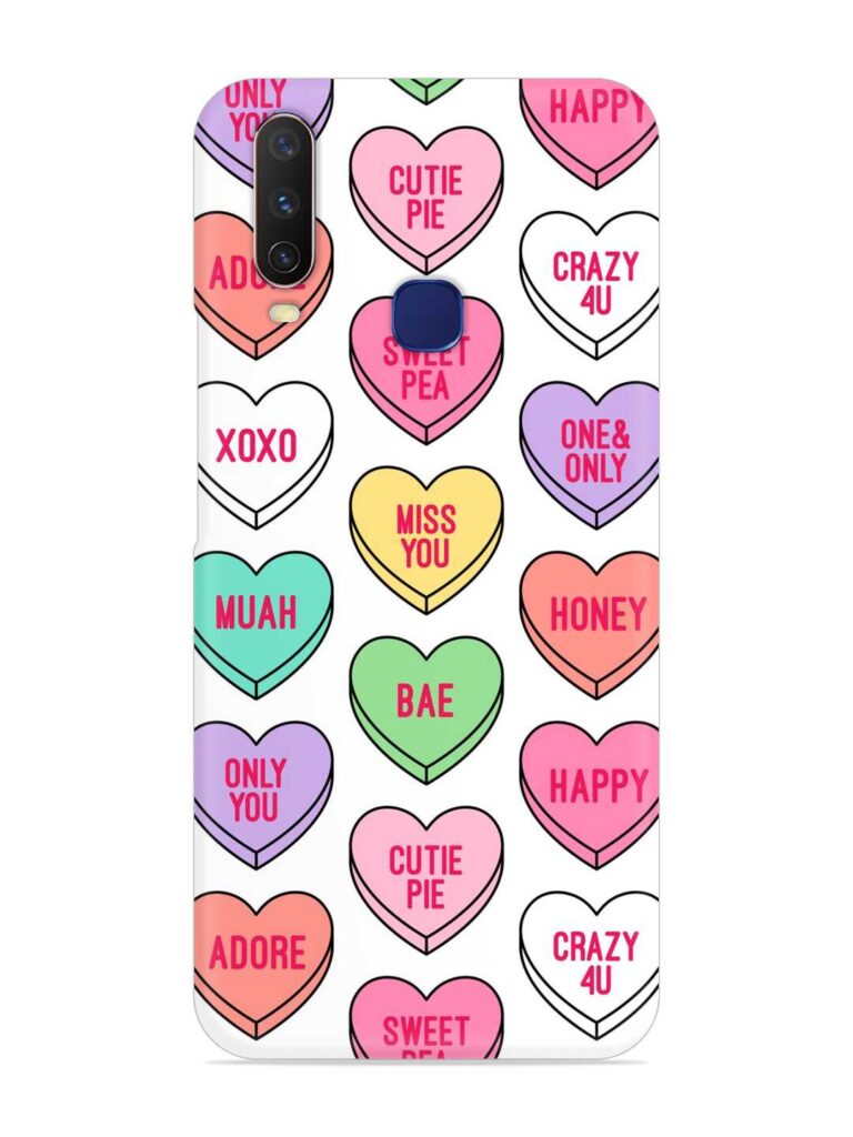 Colorful Heart Candy Snap Case for Vivo Y12 Zapvi