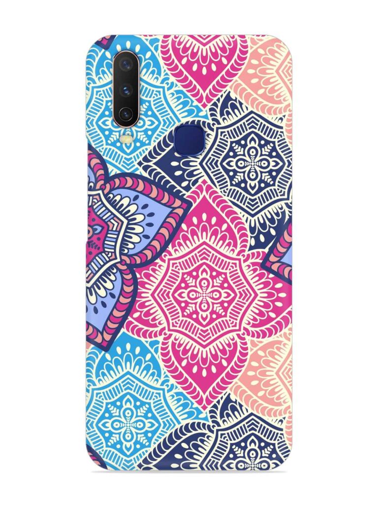 Ethnic Floral Seamless Snap Case for Vivo Y12 Zapvi