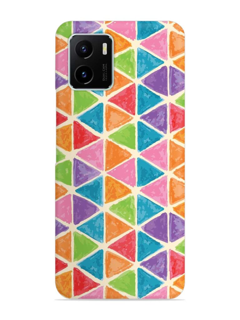Seamless Colorful Isometric Snap Case for Vivo Y15c Zapvi