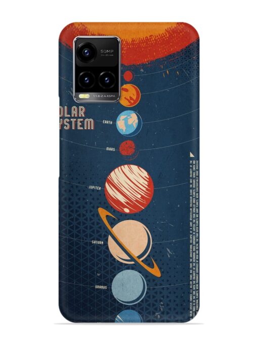 Solar System Vector Snap Case for Vivo Y21e Zapvi