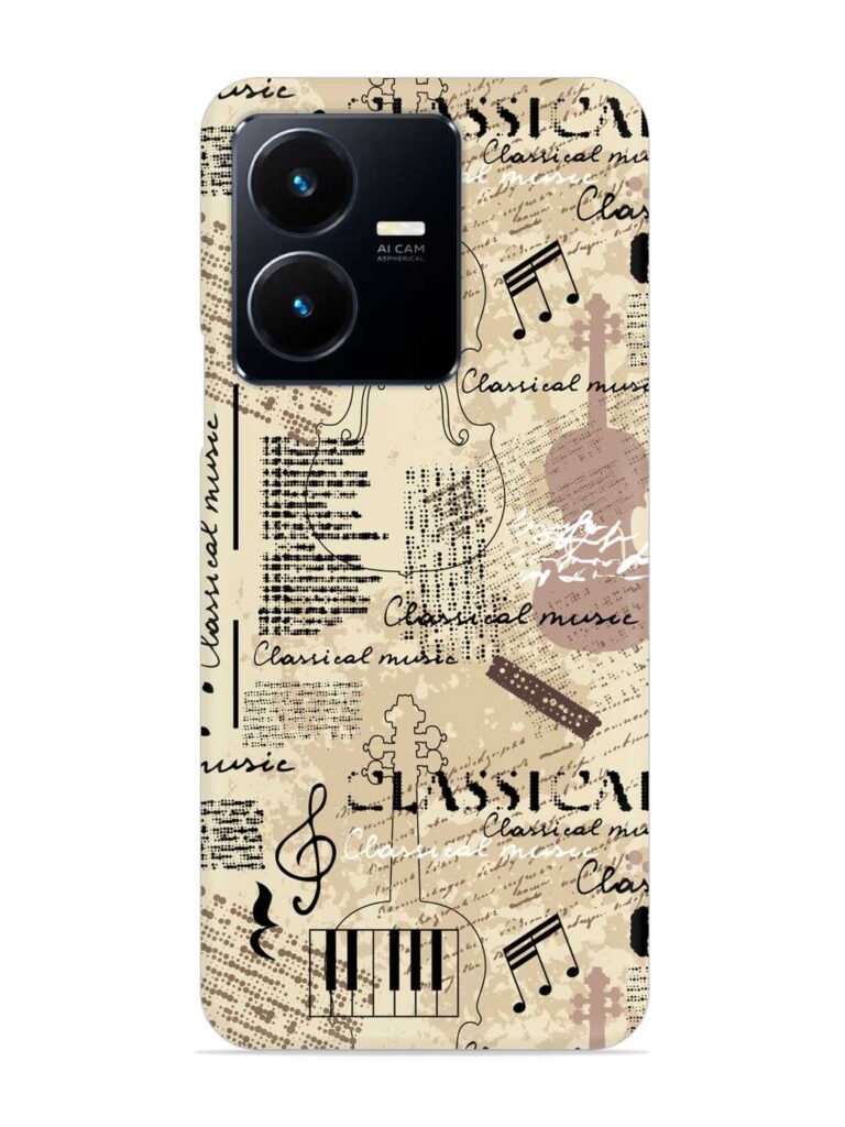 Classical Music Lpattern Snap Case for Vivo Y22 Zapvi