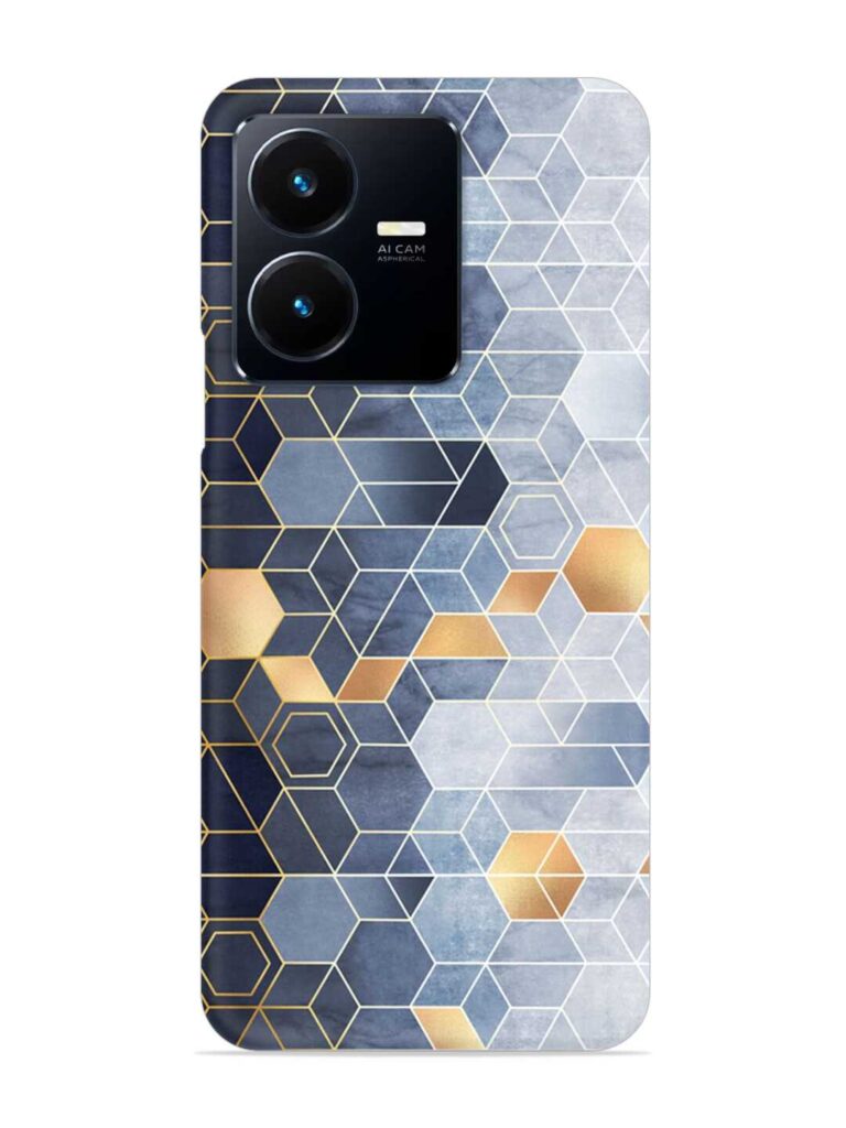 Geometric Abstraction Hexagons Snap Case for Vivo Y22 Zapvi